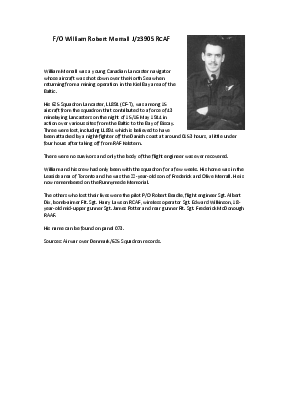 A preview of a PDF biography for Merrall, William Robert